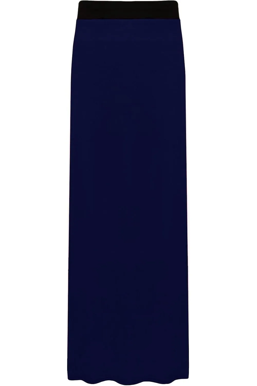 Elasticated Waist Long Maxi Skirt – Plus Size Pencil Style