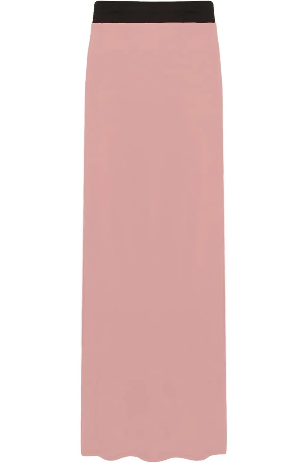 Elasticated Waist Long Maxi Skirt – Plus Size Pencil Style