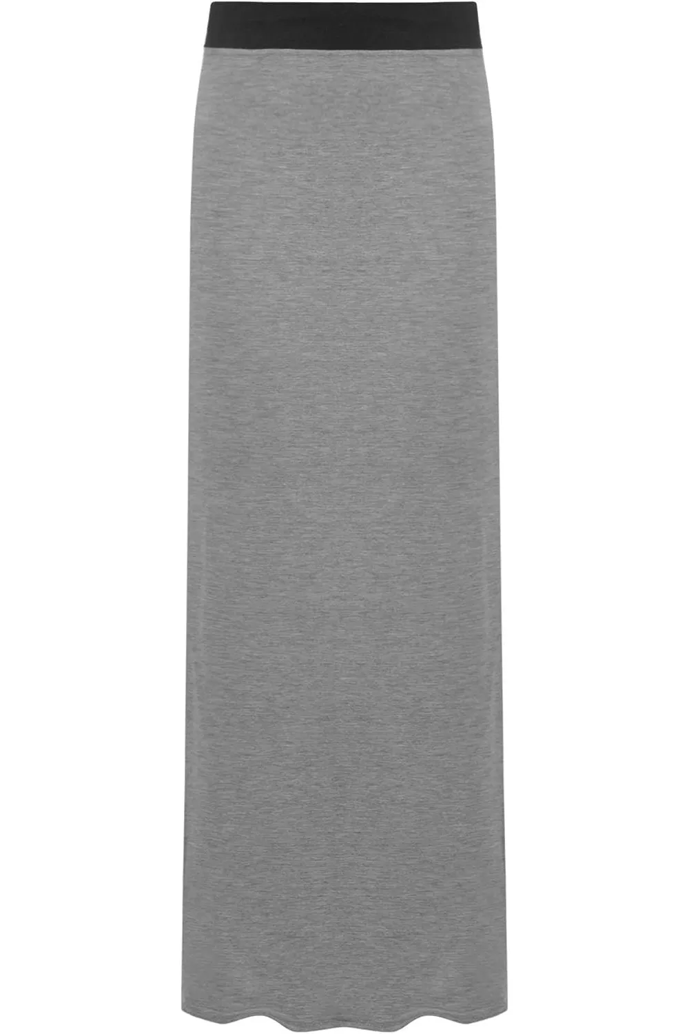 Elasticated Waist Long Maxi Skirt – Plus Size Pencil Style
