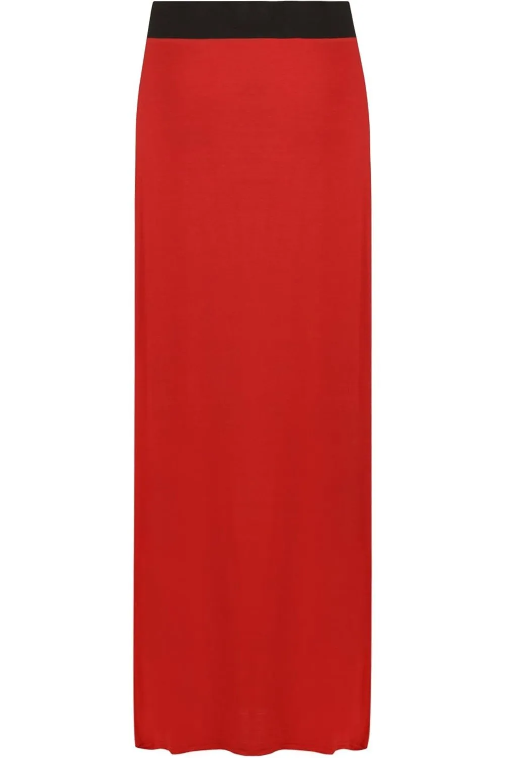 Elasticated Waist Long Maxi Skirt – Plus Size Pencil Style