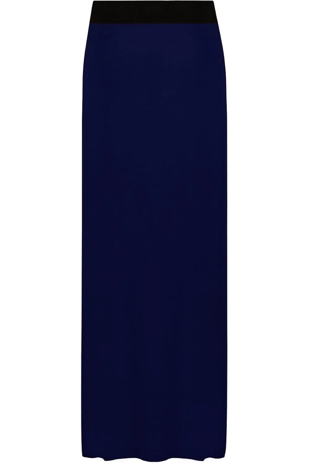 Elasticated Waist Long Maxi Skirt – Plus Size Pencil Style