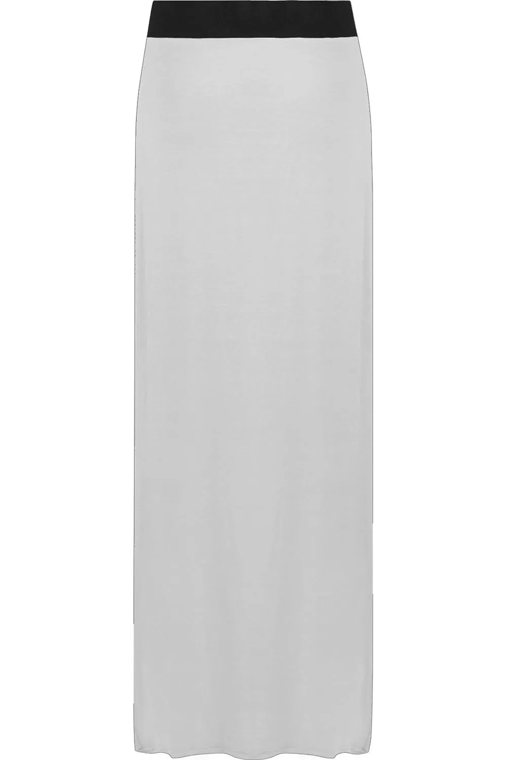 Elasticated Waist Long Maxi Skirt – Plus Size Pencil Style