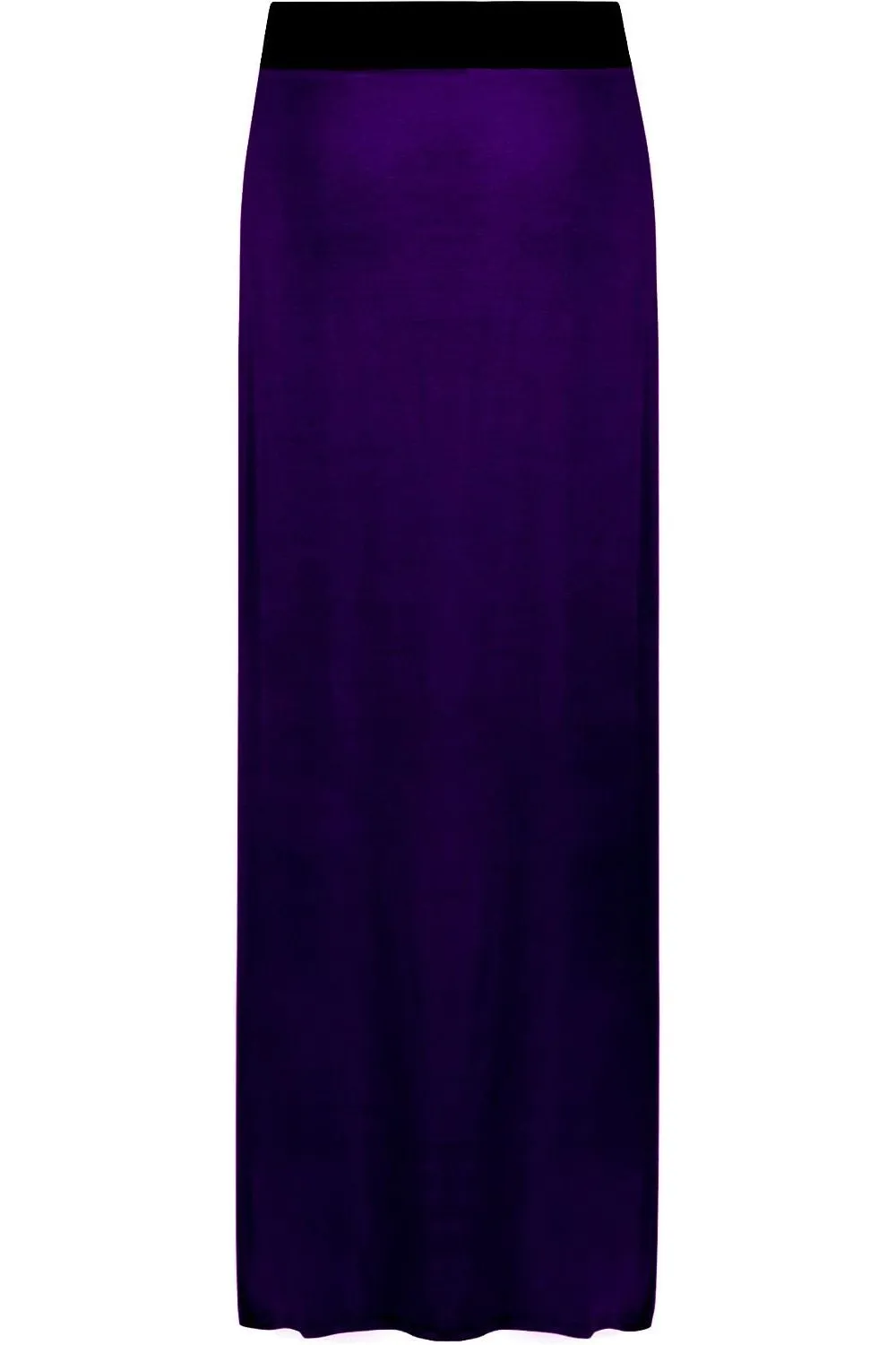 Elasticated Waist Long Maxi Skirt – Plus Size Pencil Style