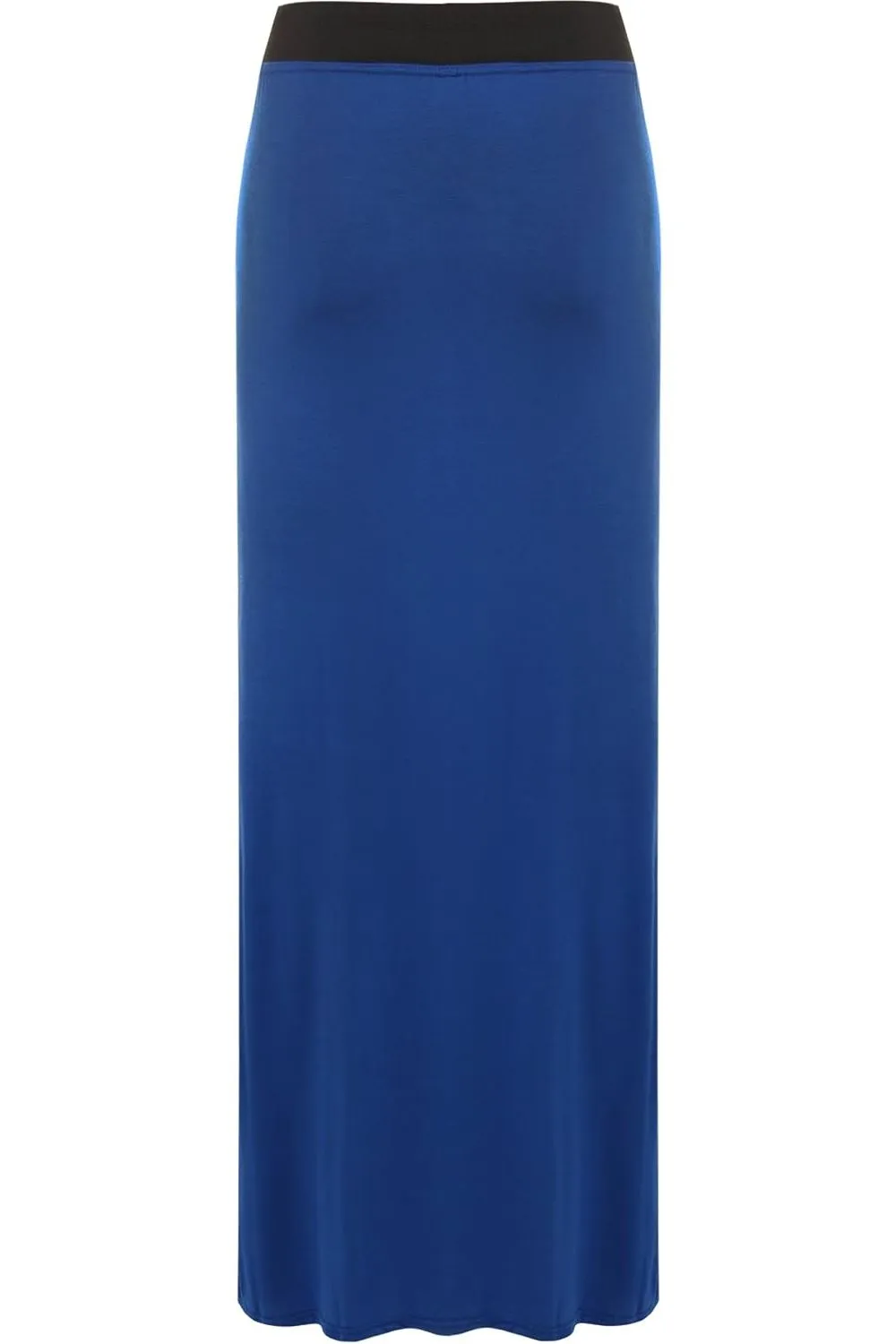 Elasticated Waist Long Maxi Skirt – Plus Size Pencil Style