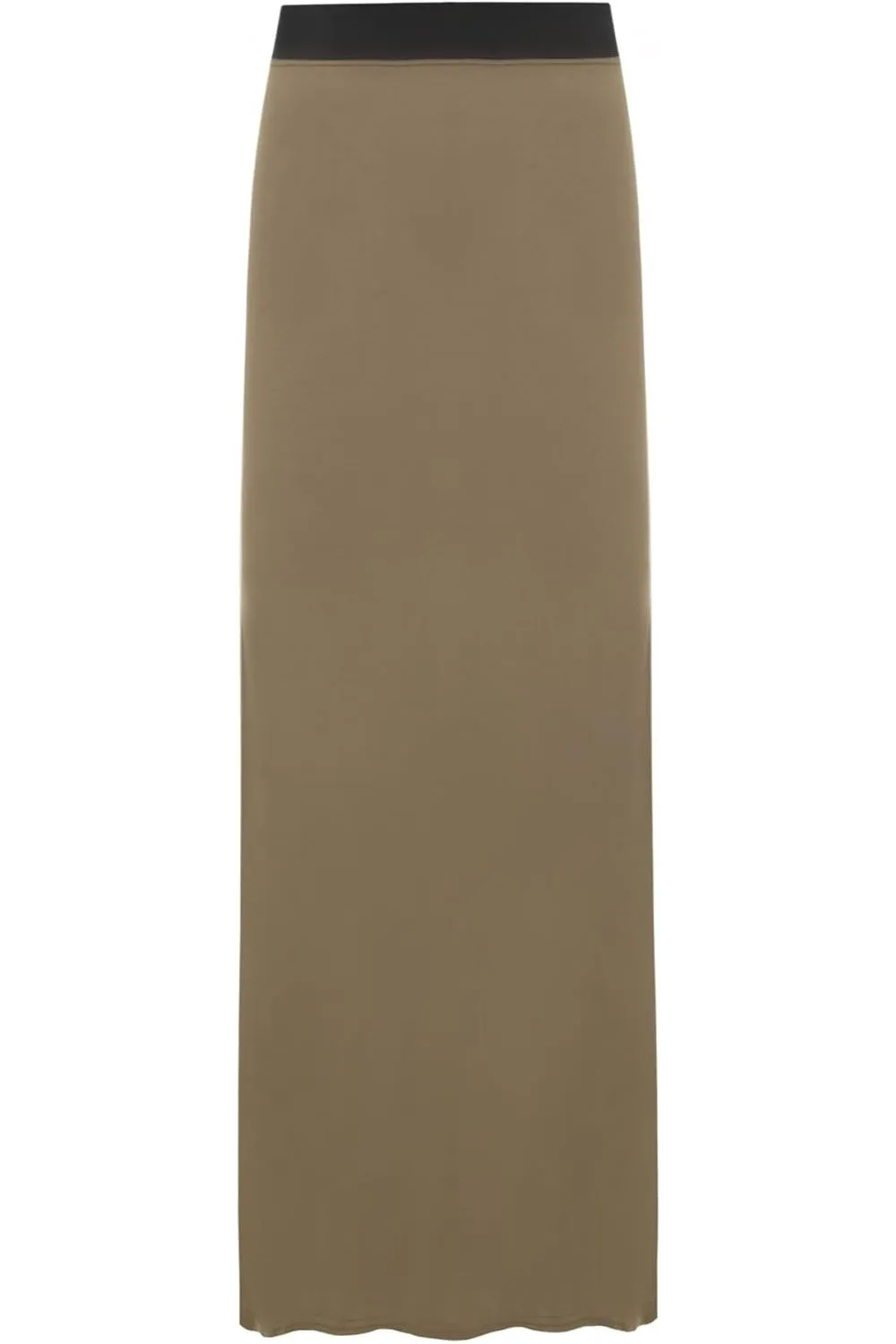 Elasticated Waist Long Maxi Skirt – Plus Size Pencil Style
