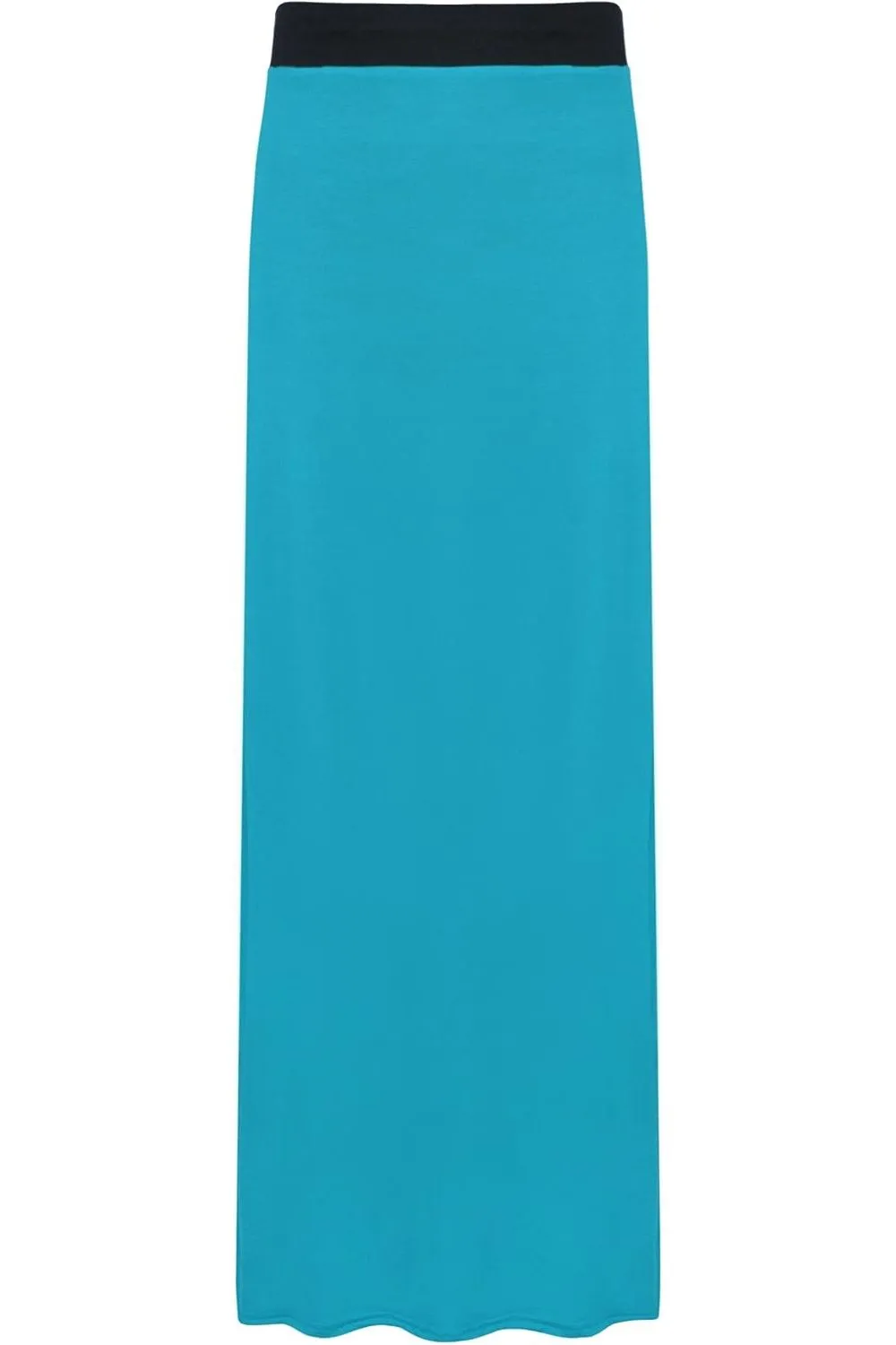 Elasticated Waist Long Maxi Skirt – Plus Size Pencil Style