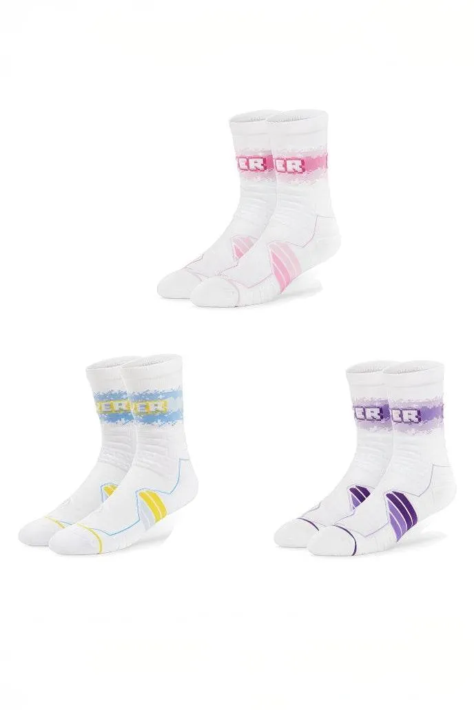 Elite Basketball Socks - High-Cut Terry Cushion Performance Crew Socks