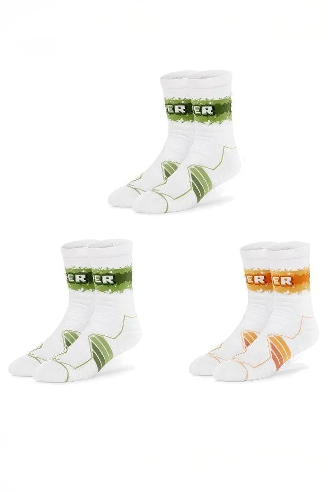 Elite Basketball Socks - High-Cut Terry Cushion Performance Crew Socks