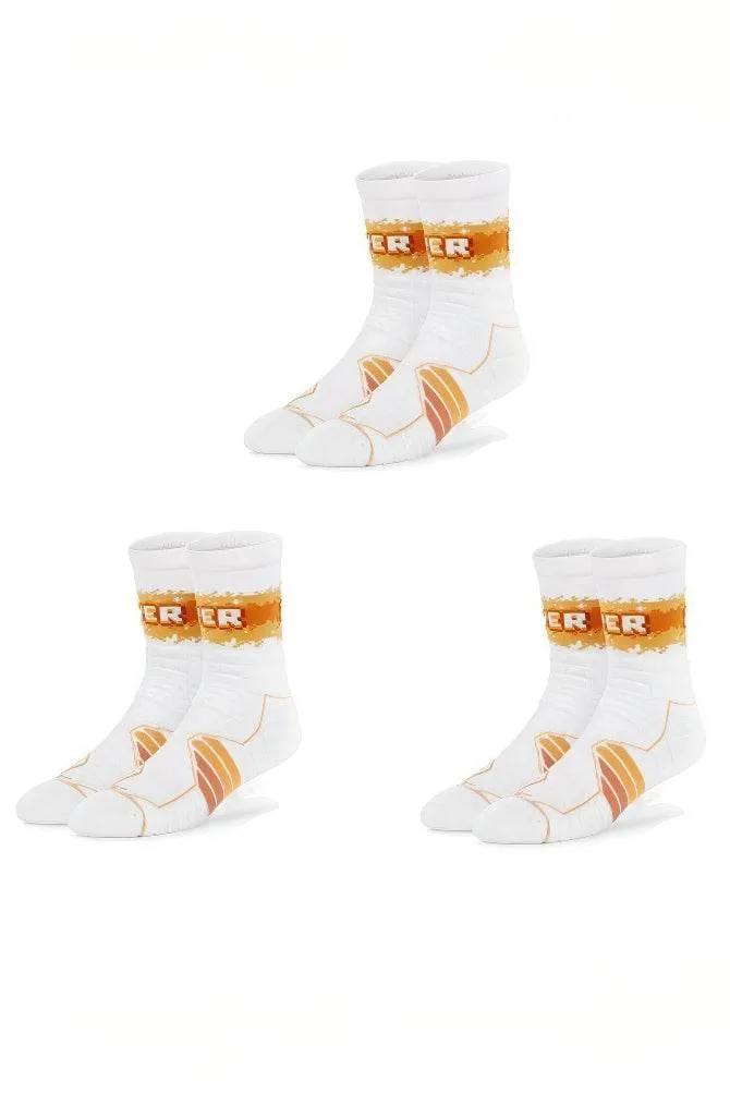 Elite Basketball Socks - High-Cut Terry Cushion Performance Crew Socks