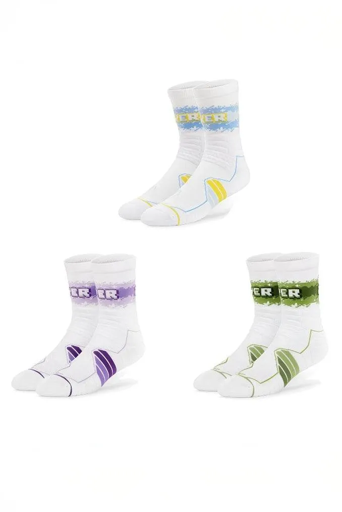 Elite Basketball Socks - High-Cut Terry Cushion Performance Crew Socks