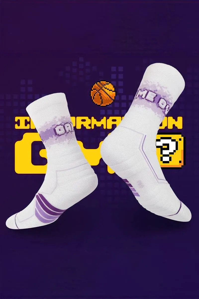 Elite Basketball Socks - High-Cut Terry Cushion Performance Crew Socks