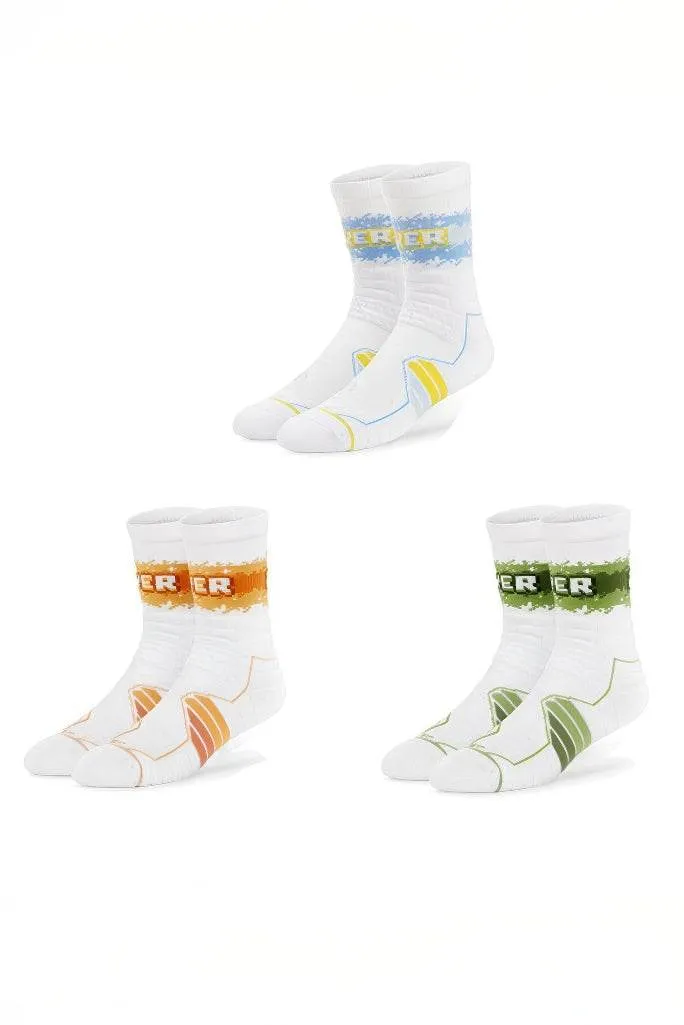 Elite Basketball Socks - High-Cut Terry Cushion Performance Crew Socks