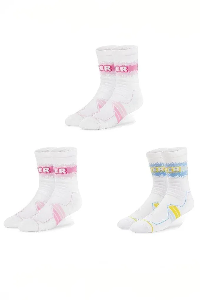 Elite Basketball Socks - High-Cut Terry Cushion Performance Crew Socks