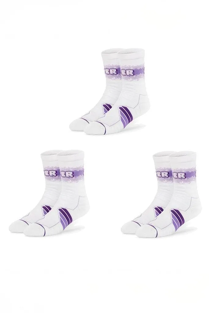 Elite Basketball Socks - High-Cut Terry Cushion Performance Crew Socks
