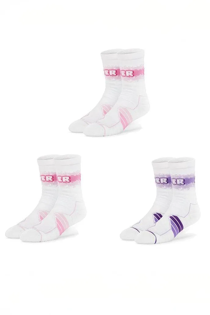 Elite Basketball Socks - High-Cut Terry Cushion Performance Crew Socks