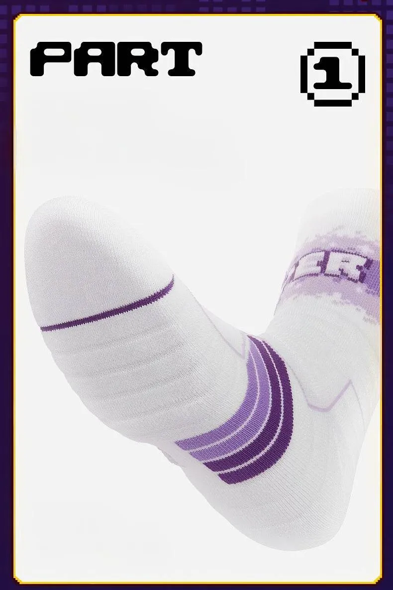 Elite Basketball Socks - High-Cut Terry Cushion Performance Crew Socks