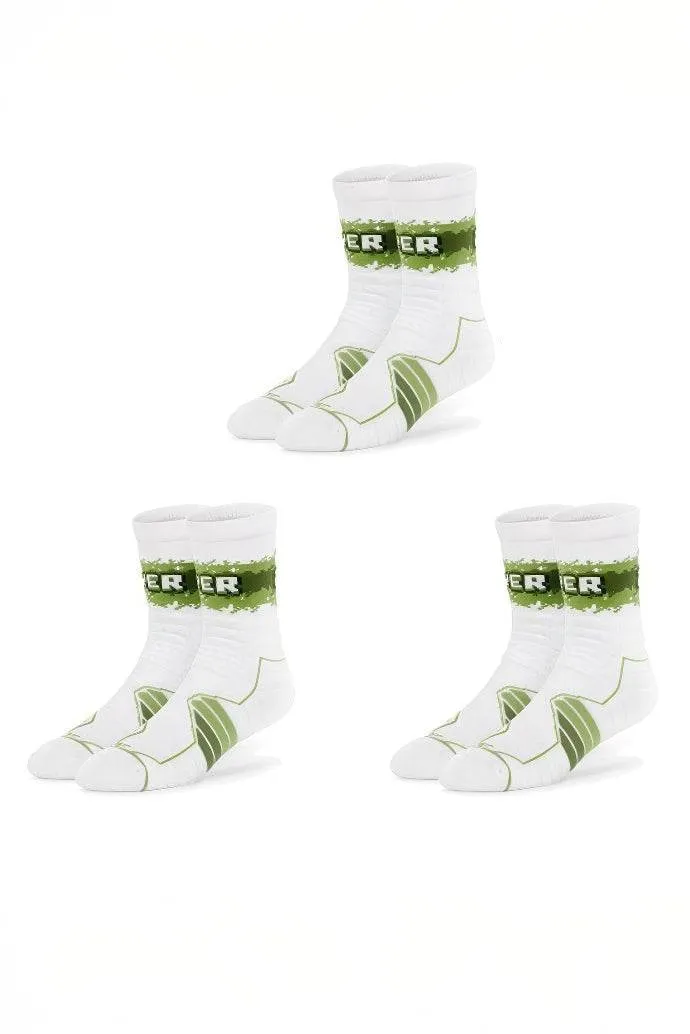 Elite Basketball Socks - High-Cut Terry Cushion Performance Crew Socks