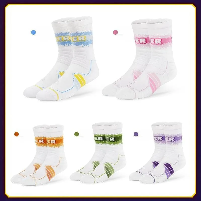 Elite Basketball Socks - High-Cut Terry Cushion Performance Crew Socks