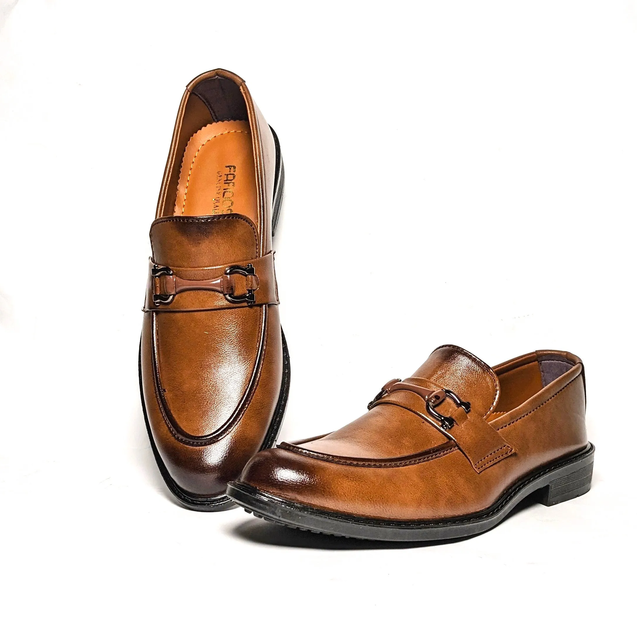 FL-09  Loafers for Men - Synthetic Leather & Rubber Sole