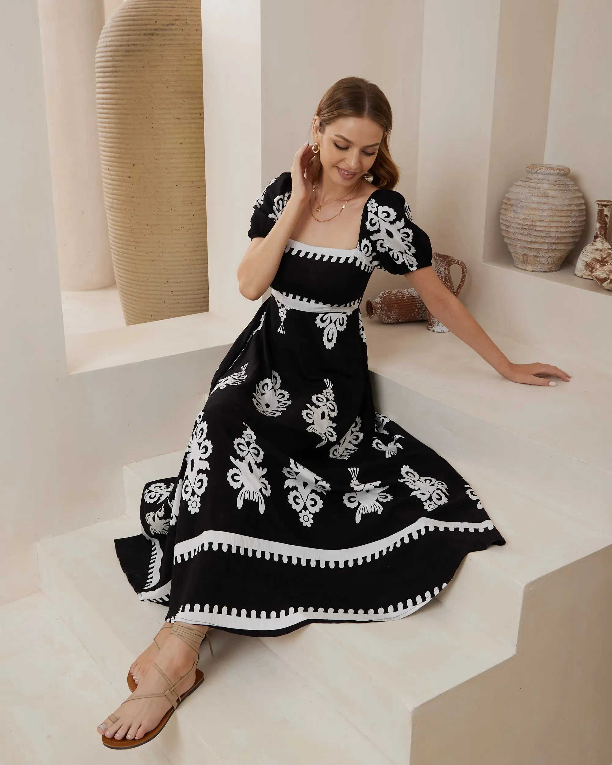 Furla Short Sleeve Dress - Black