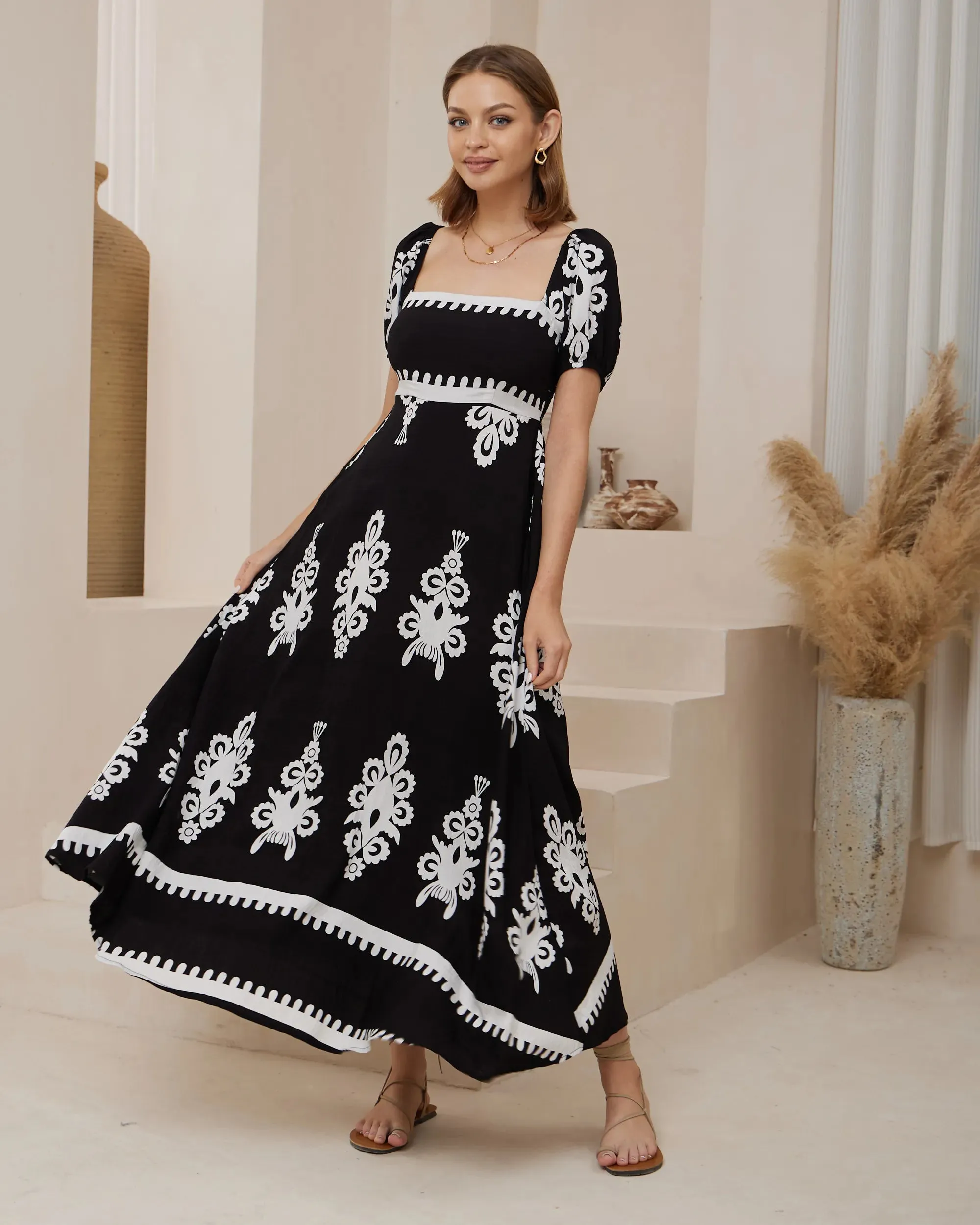 Furla Short Sleeve Dress - Black