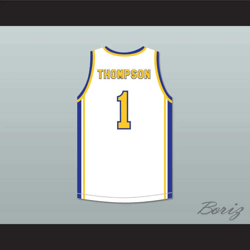 Klay Thompson 1 Santa Margarita Catholic High School Eagles White Basketball Jersey 2