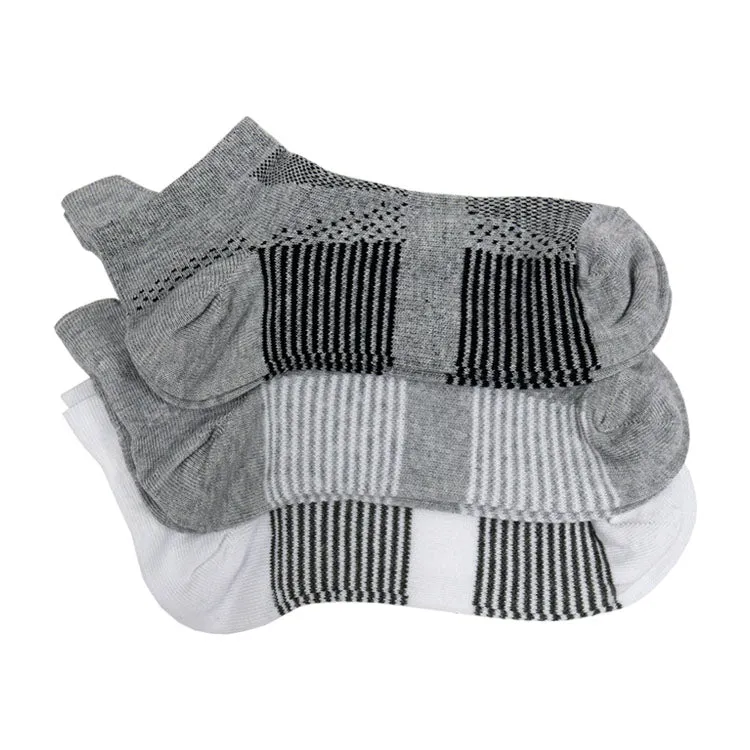 Ladies 3PR Pair Sports Socks - Greys