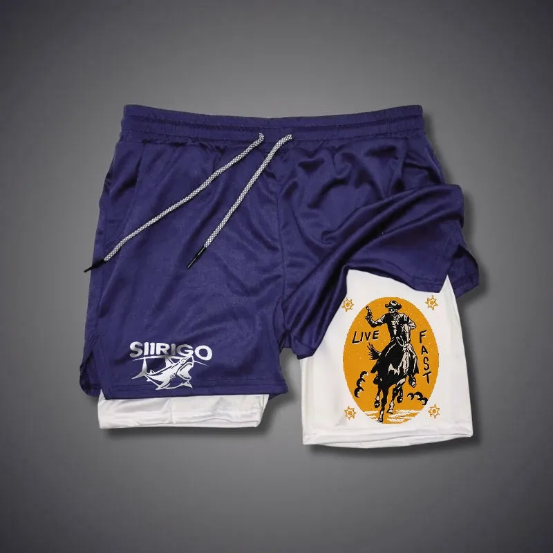Live Fast 2 In 1 GYM PERFORMANCE SHORTS