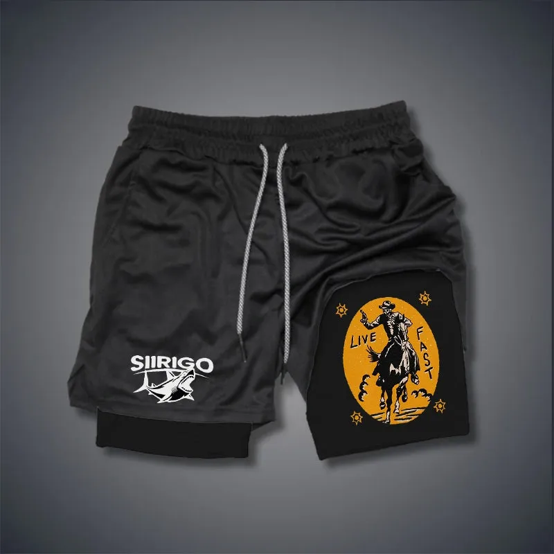 Live Fast 2 In 1 GYM PERFORMANCE SHORTS