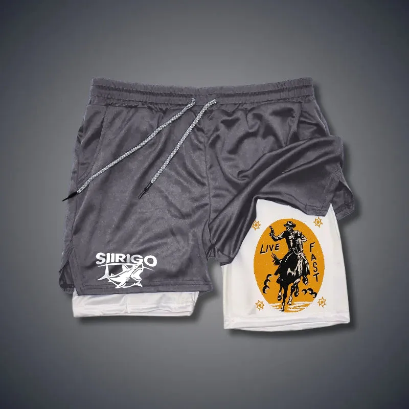 Live Fast 2 In 1 GYM PERFORMANCE SHORTS