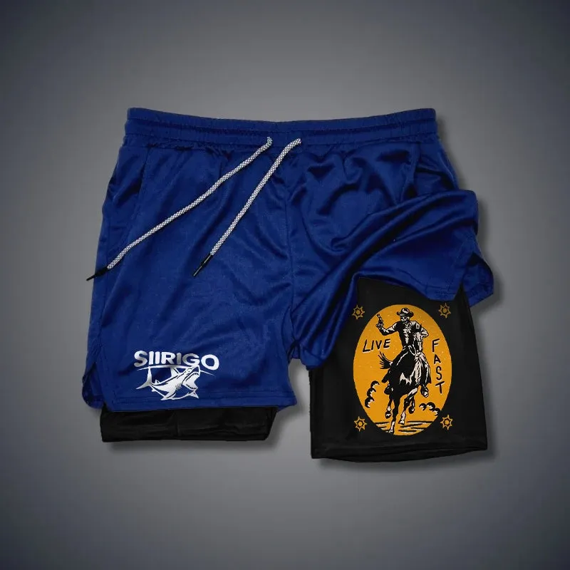 Live Fast 2 In 1 GYM PERFORMANCE SHORTS