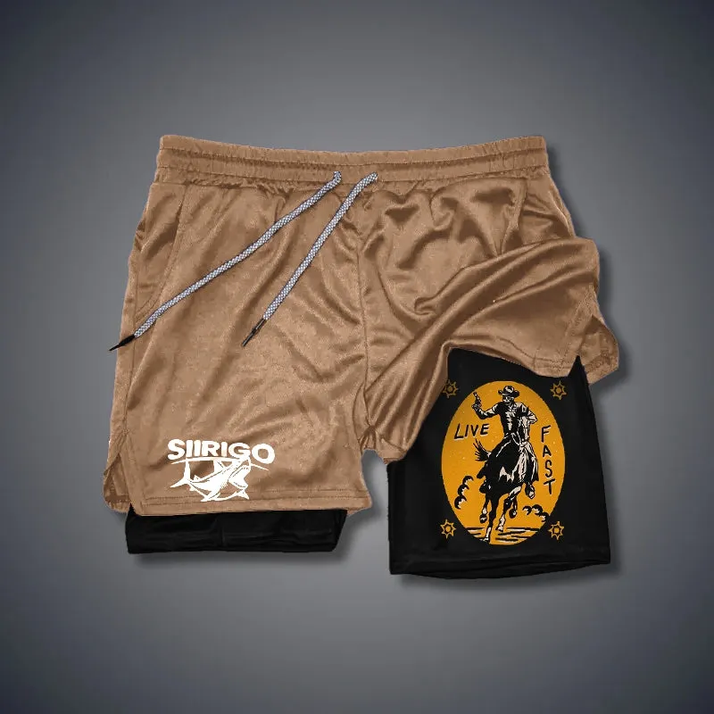 Live Fast 2 In 1 GYM PERFORMANCE SHORTS
