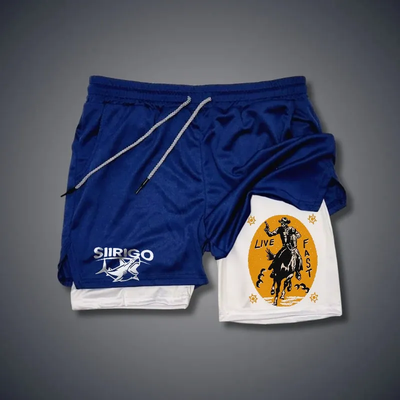 Live Fast 2 In 1 GYM PERFORMANCE SHORTS