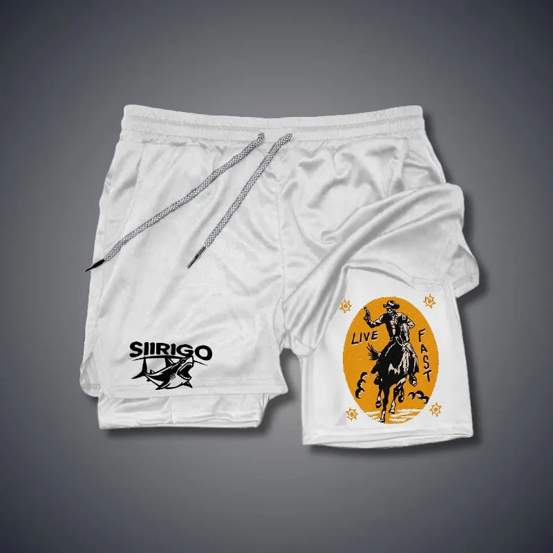 Live Fast 2 In 1 GYM PERFORMANCE SHORTS