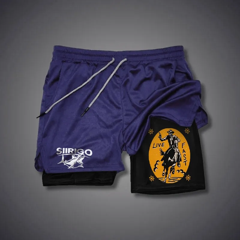 Live Fast 2 In 1 GYM PERFORMANCE SHORTS