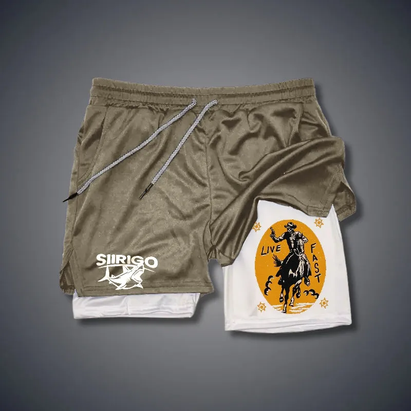 Live Fast 2 In 1 GYM PERFORMANCE SHORTS