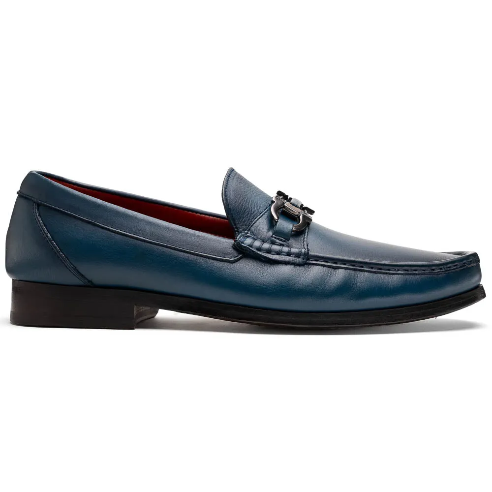 Marco Di Milano Cassarano in Navy Calf Leather Loafers