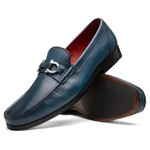 Marco Di Milano Cassarano in Navy Calf Leather Loafers