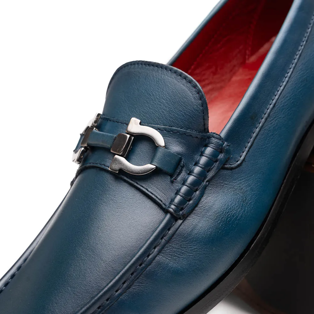 Marco Di Milano Cassarano in Navy Calf Leather Loafers