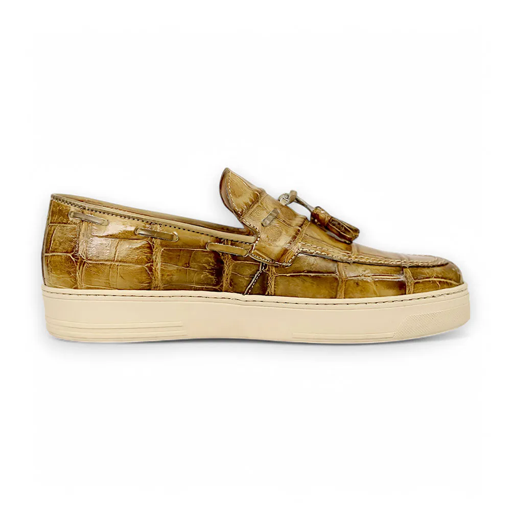 Mauri Chill 8800/1 Mustard Alligator/Calfskin Loafers