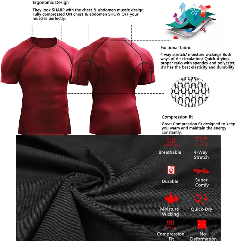 Men Sportswear Running T-shirt