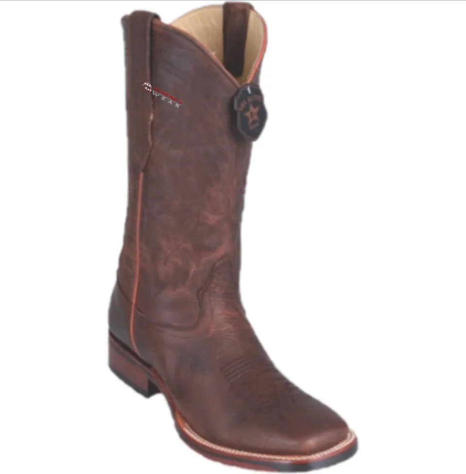 Men’s Los Altos Rage Boots Wide Square Toe (Rubber Sole)