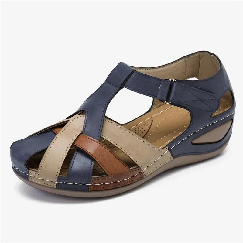 Sandals Mix Color Heels Sandals Summer Shoes Gladiator Wedges Chaussures Femme Casual Chalas Mujer Platform Shoes