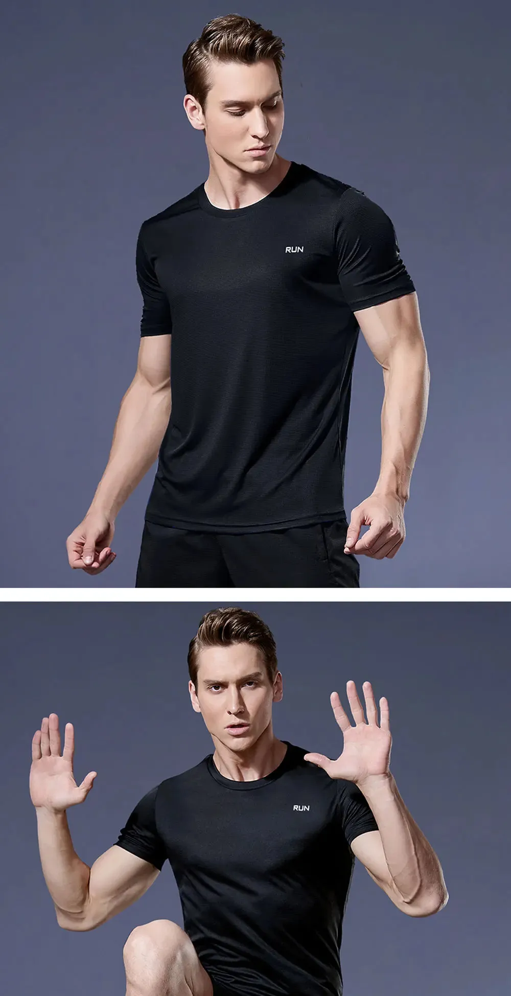 Short Sleeve Running & Gym Workout Sport Men T Shirt