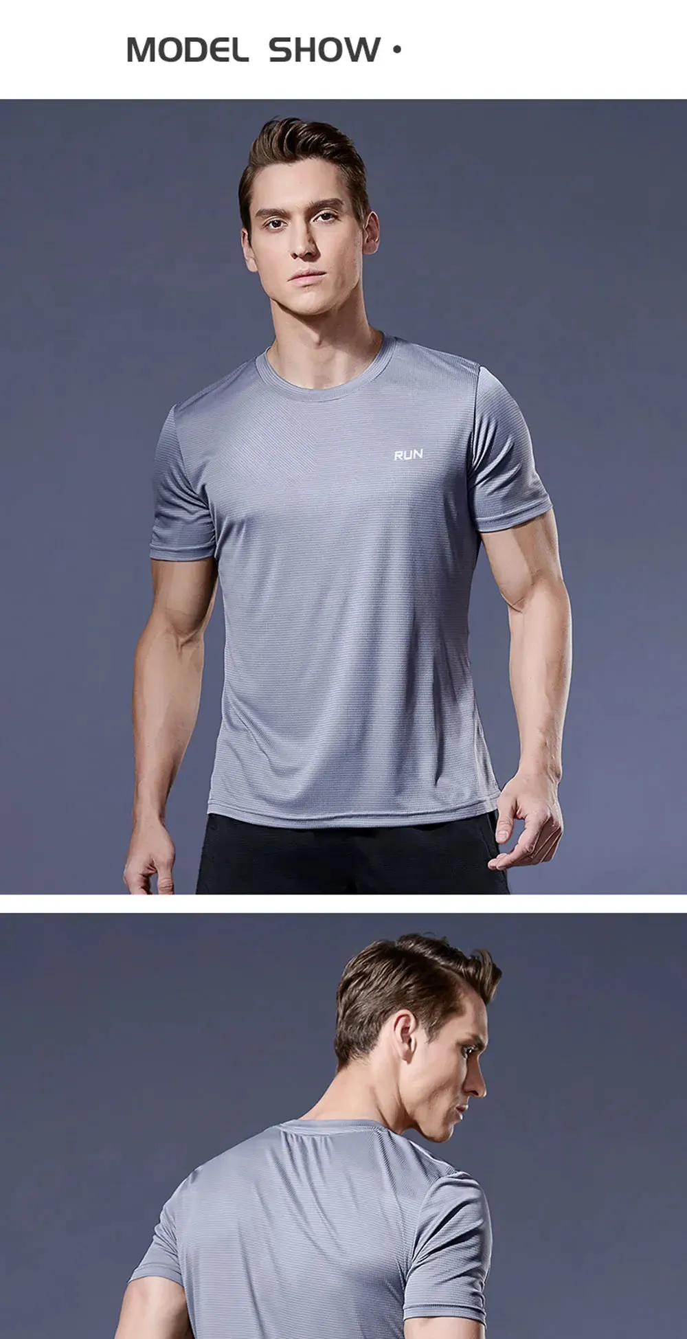 Short Sleeve Running & Gym Workout Sport Men T Shirt