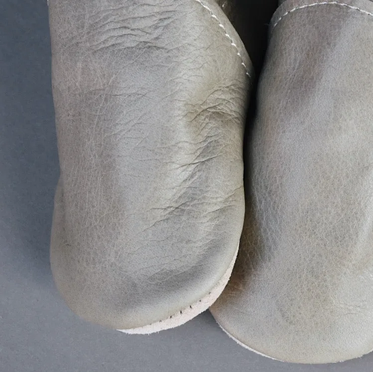 SIZE 3/4 (5") - leather loafers - riverstone