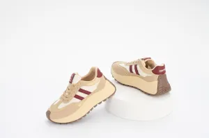 Sneakers Woman W-17 Beige&Red