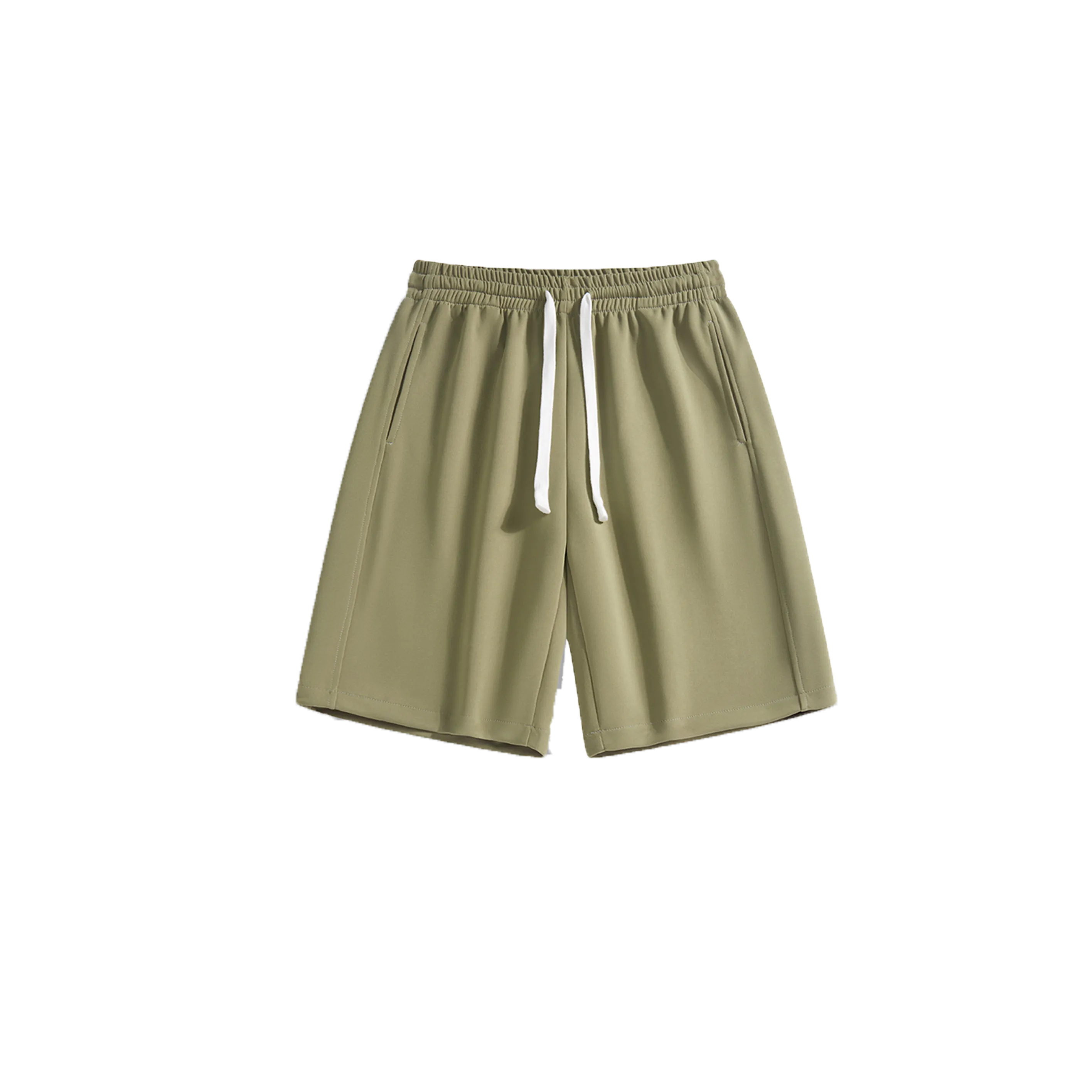 Solid color drawstring shorts-D2 | Inspanda