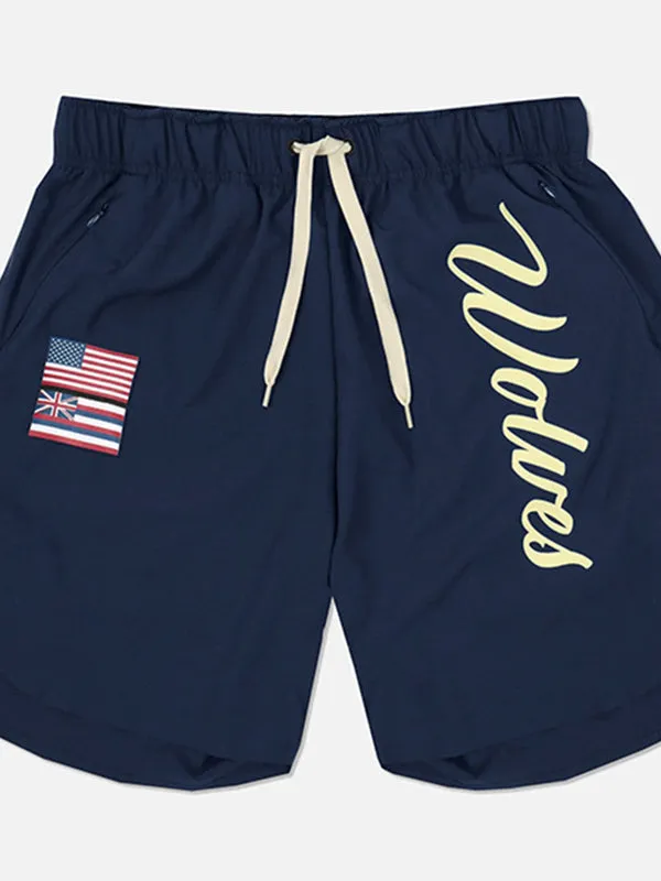 Summer Basketball Training Fitness Woven Shorts