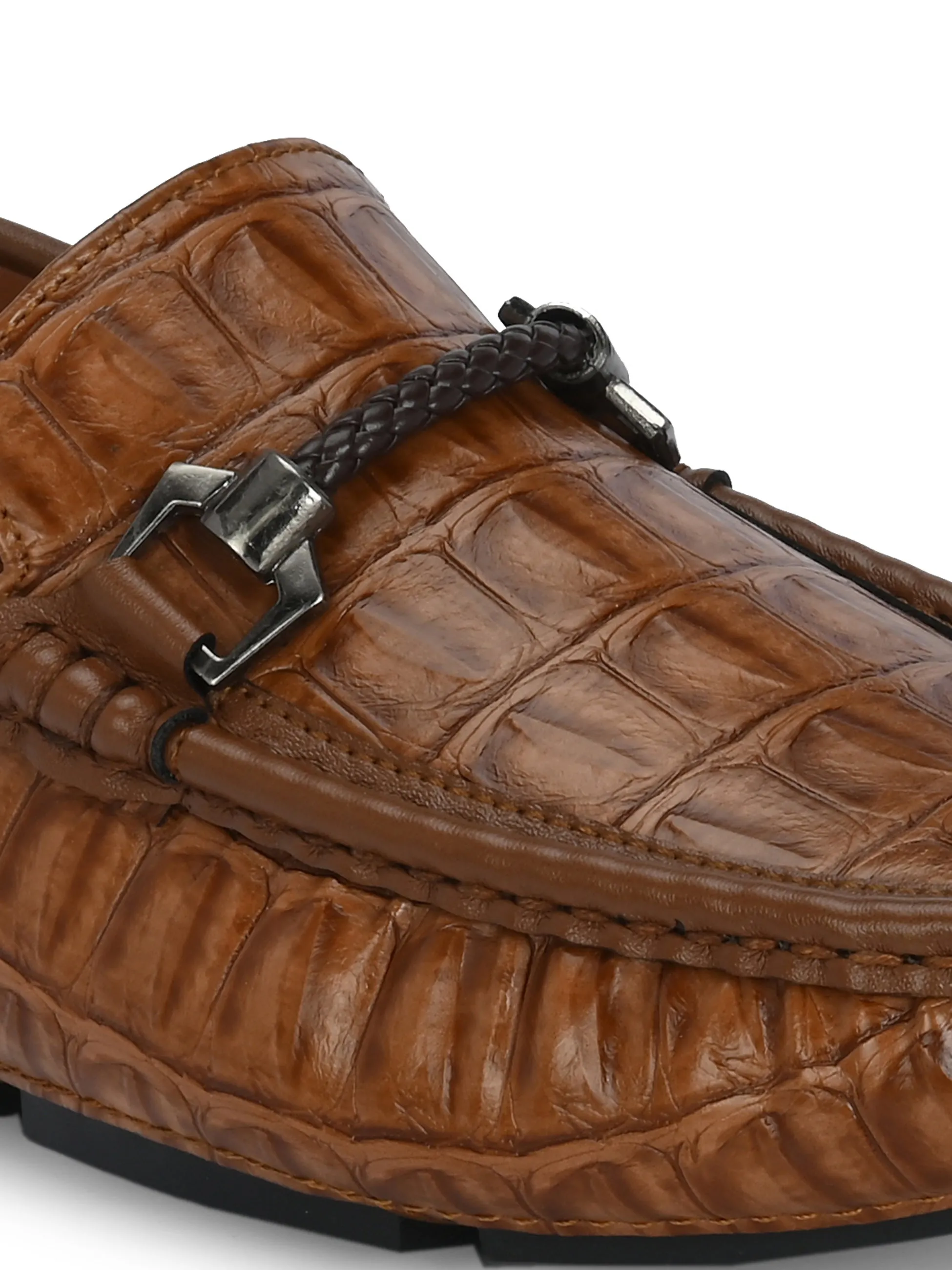 Tawny Croc Royale Loafer